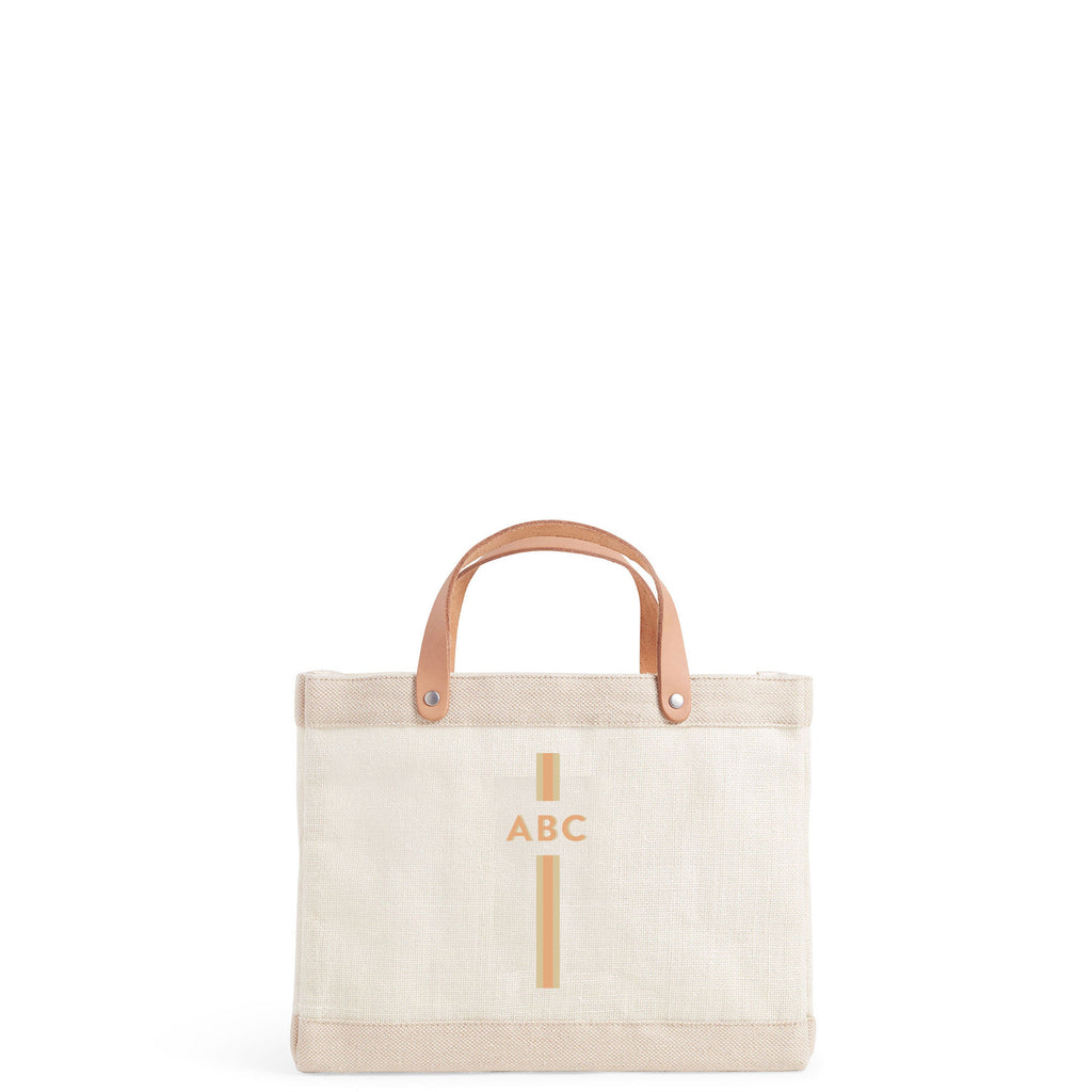 Personalised Monogram canvas tote bag