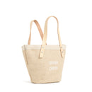 Petite Bucket Bag in Natural with Strap