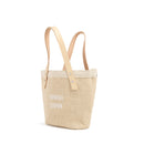 Petite Bucket Bag in Natural with Strap