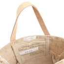 Petite Bucket Bag in Natural with Strap