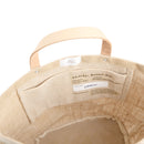 Bucket Bag in Natural with Strap