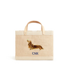 Petite Market Bag in Natural Pet Portrait by Amy Logsdon