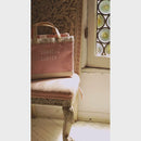 Shoulder Market Bag in Blush with Shadow Monogram