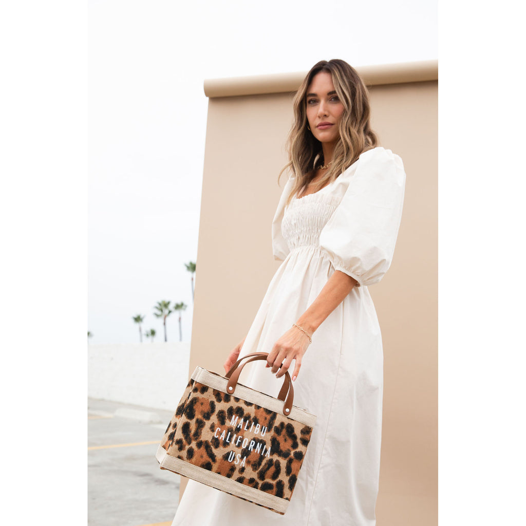 Petite Market Bag in Cheetah Print