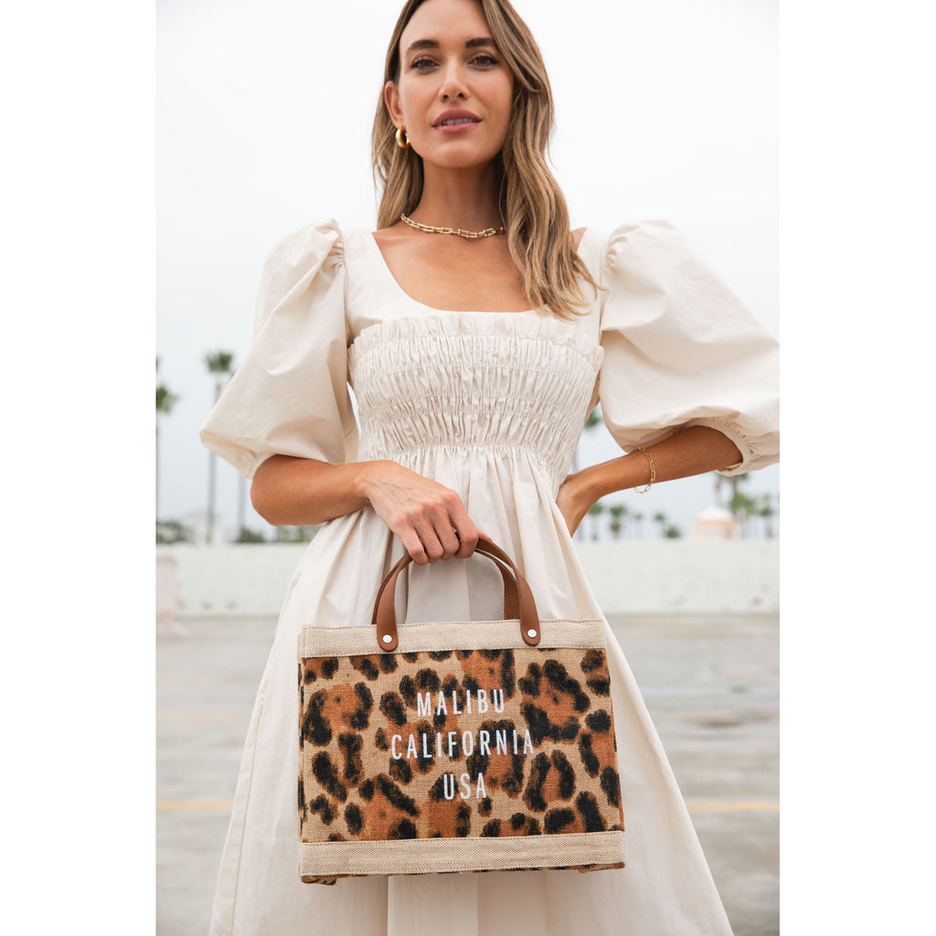 Petite Market Bag in Cheetah Print