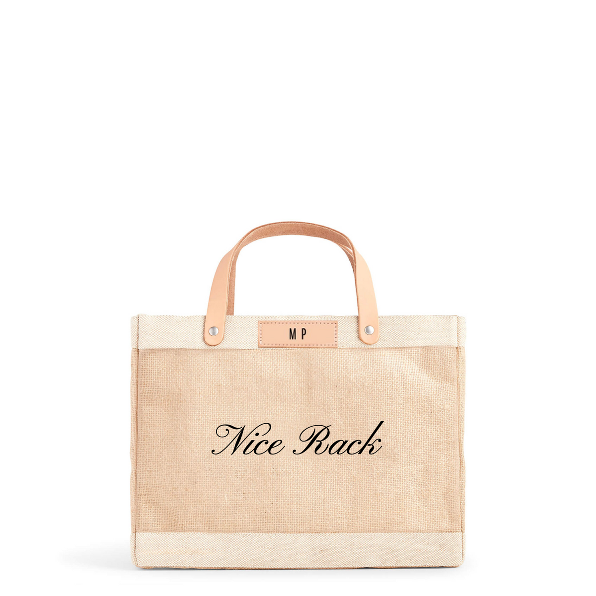 Mahjong Collection: Nice Rack - Petite Market Bag in Natural