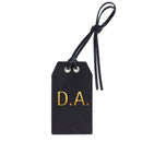 Personalized Leather Gift Tag with Gold Foil