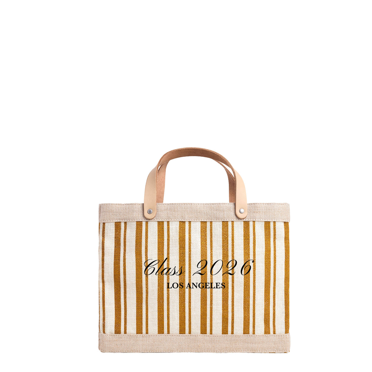 Petite Market Bag in Gold Stripe Occasion