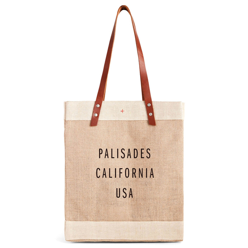 Market Tote in Natural for L.A. “PALISADES”