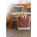 Market Bag in Chenille Window Brick