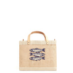 Petite Market Bag with hand-beaded glass sardines by Apolis — product view 11