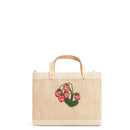 Petite Market Bag with Beaded Strawberry