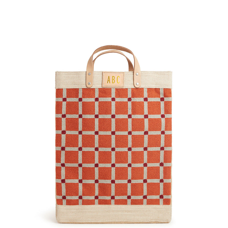 Market Bag in Chenille Window Brick