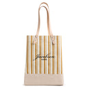 Wine Tote in Gold Stripe Occasion
