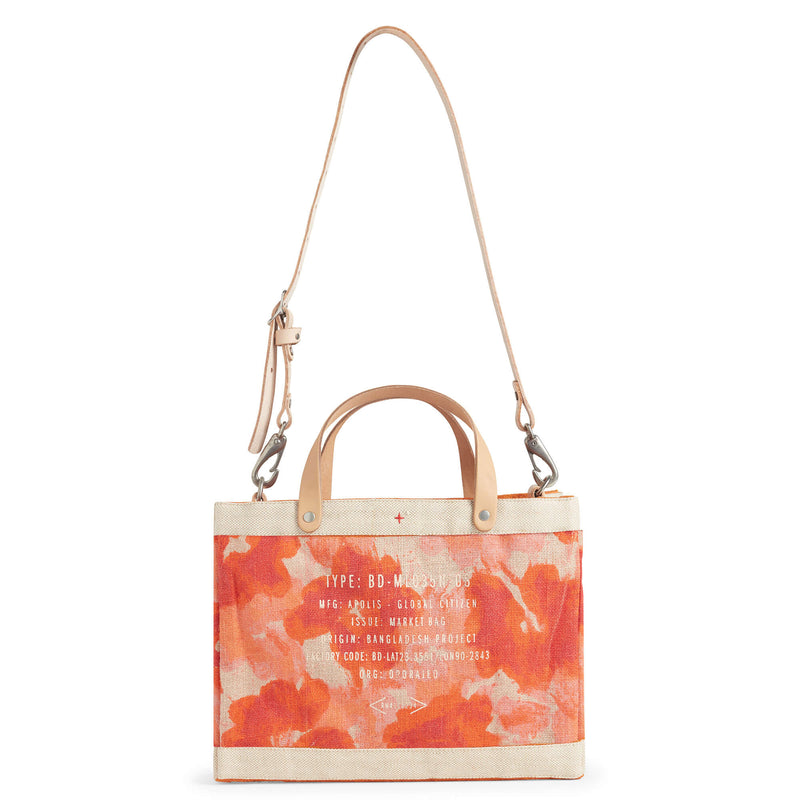 Petite Market Bag in Bloom by Liesel Plambeck with Strap