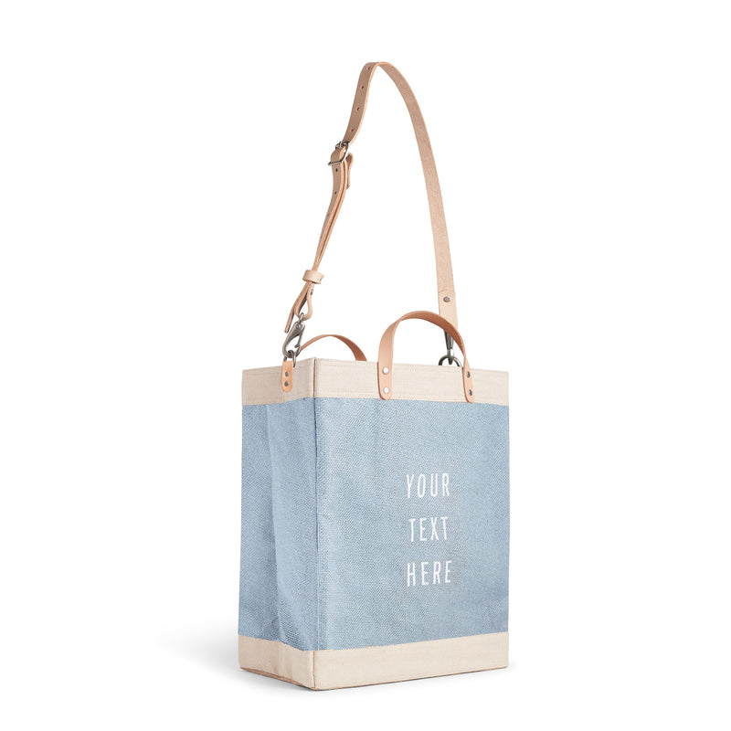 Market Bag in Cool Gray with Strap
