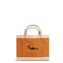 Petite Market Bag in Cognac Dachshund