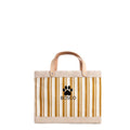 Petite Market Bag in Gold Stripe Paw