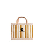 Petite Market Bag in Gold Stripe Paw