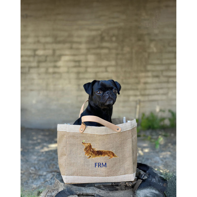 Petite Market Bag in Natural Grey Bulldog