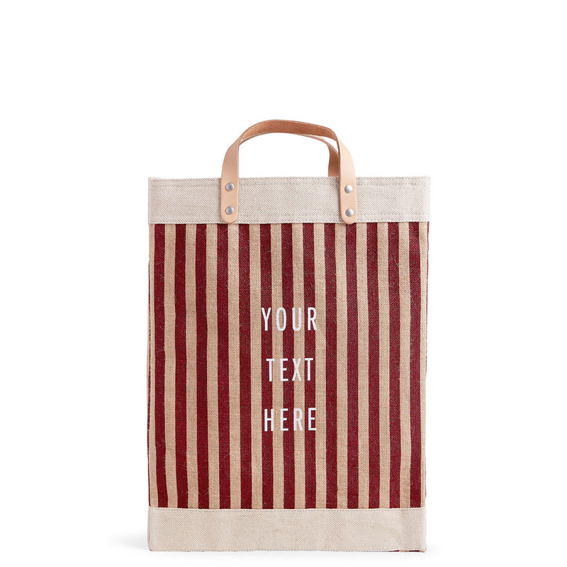 Market Bag in Red Stripe