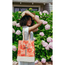 Wine Tote in Bloom by Liesel Plambeck With Monogram