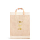 description_Our first Gold Foil Market Bag