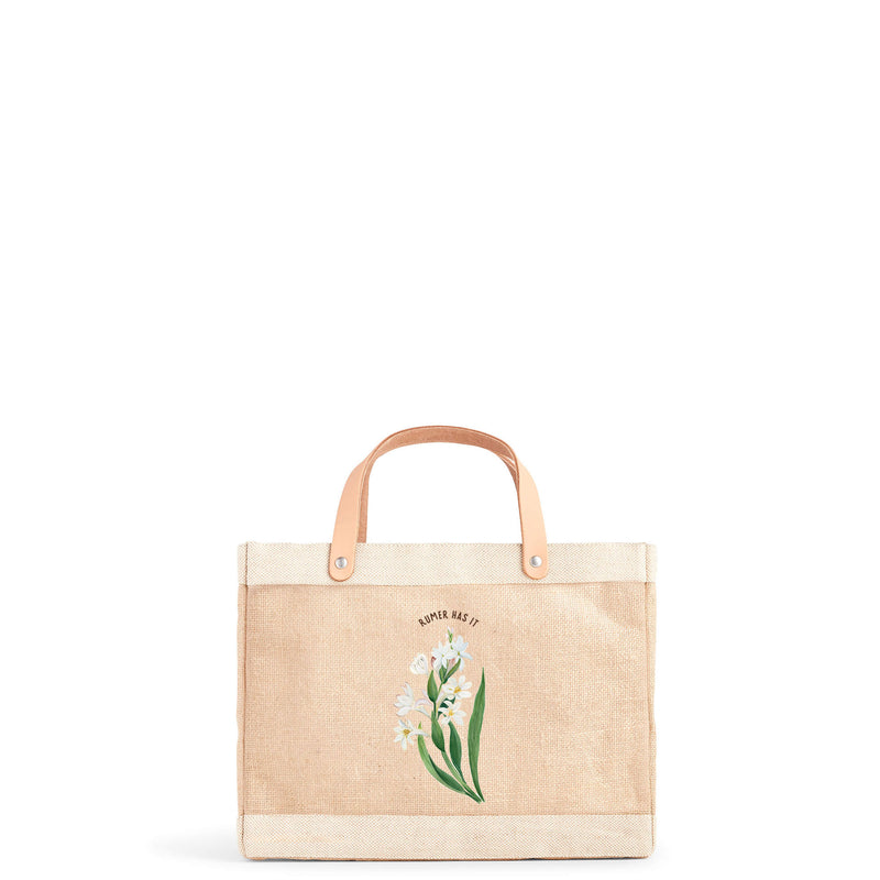 Petite Market Bag in Natural Tuberose by Rumer Willis