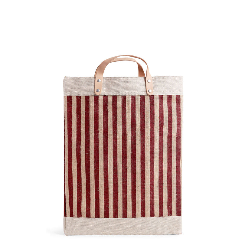 Market Bag in Red Stripe