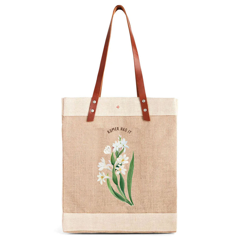 Market Tote in Natural Tuberose by Rumer Willis