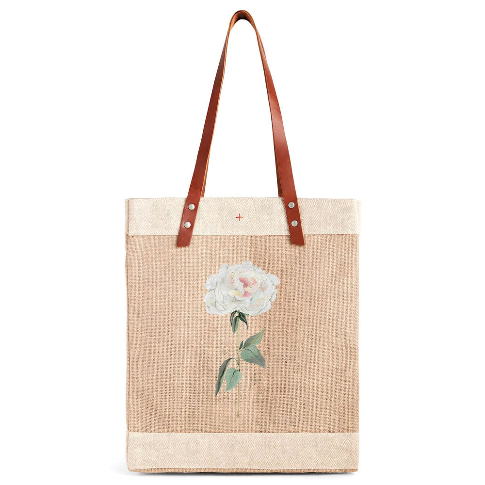 トートバッグ Market Bag (Apolis for London Grocery Market) Petite Market Bag in Black with “LONDON”