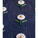 Petite Market Bag in Navy with Beaded Flowers | Ships Sept. 15