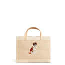 Petite Market Bag in Natural St. Bernard