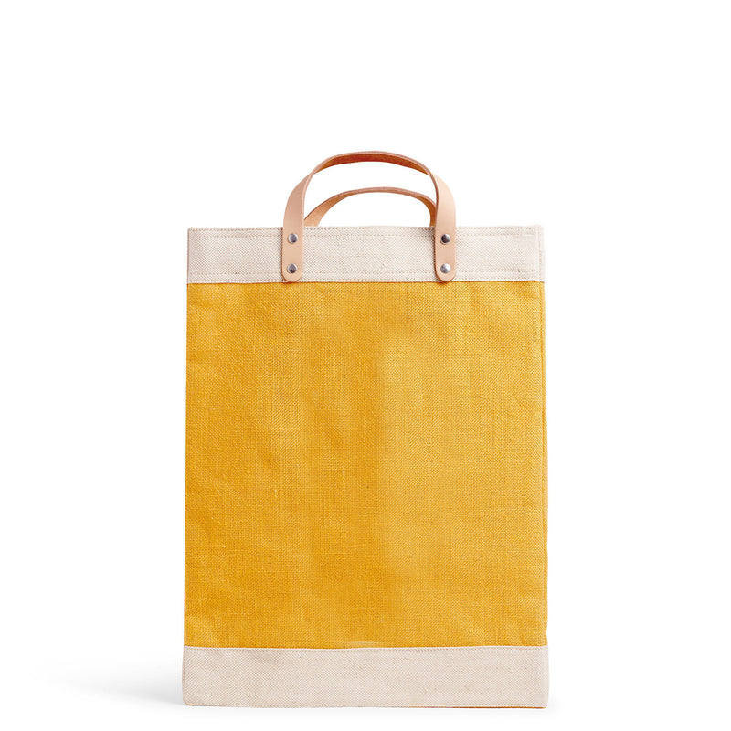 Market Bag in Gold with Monogram