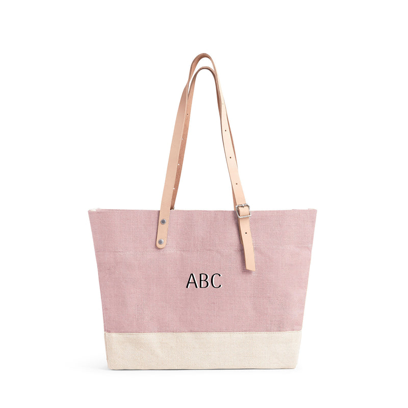 Shoulder Market Bag in Blush with Shadow Monogram