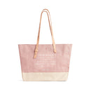 Shoulder Market Bag in Blush with Shadow Monogram