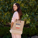 Wine Tote in Natural for Clare V. “Merci Beau Coup”