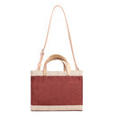 Petite Market Bag in Cranberry with Strap