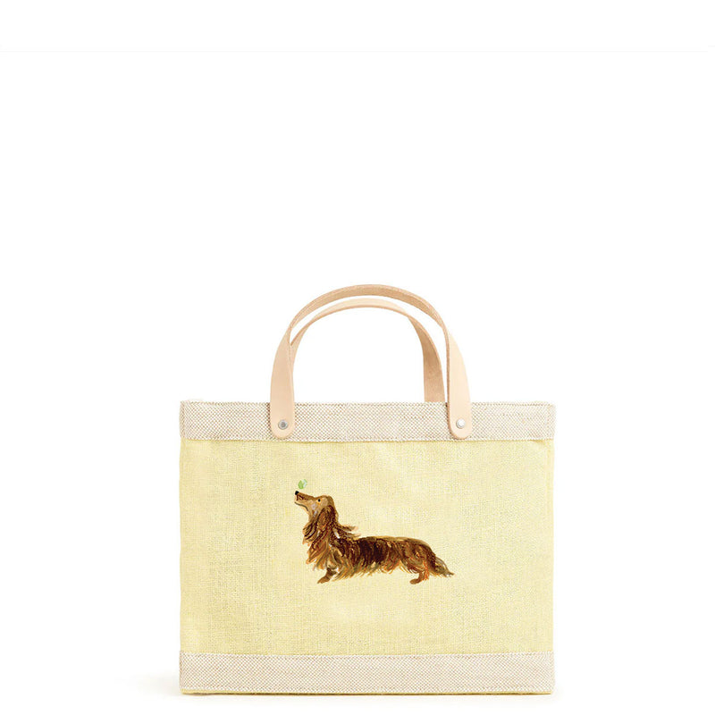 Petite Market Bag in Daisy Dachshund