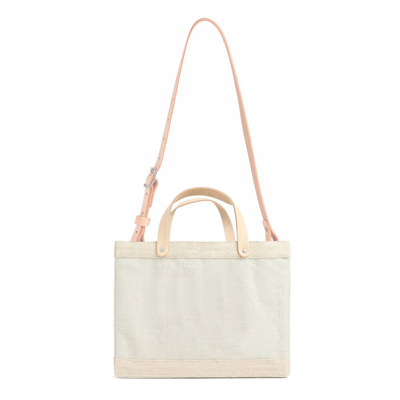 Petite Market Bag in Dove with Strap