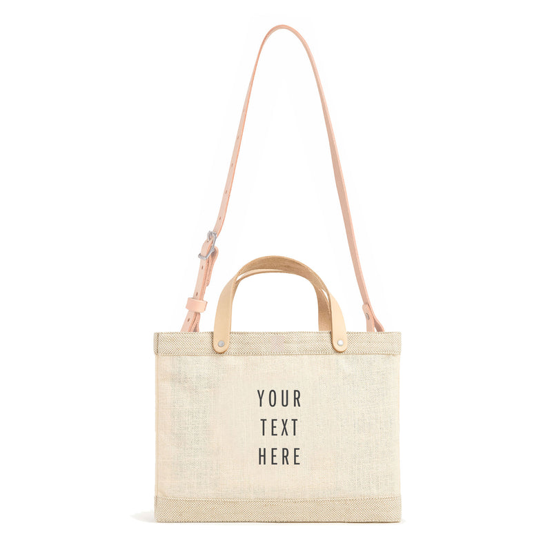 Petite Market Bag in Oat with Strap
