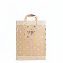 Market Bag in Gold Polka Dot Shadow Monogram