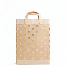 Market Bag in Gold Polka Dot Shadow Monogram