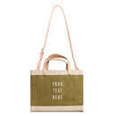 Petite Market Bag in Rosemary with Strap
