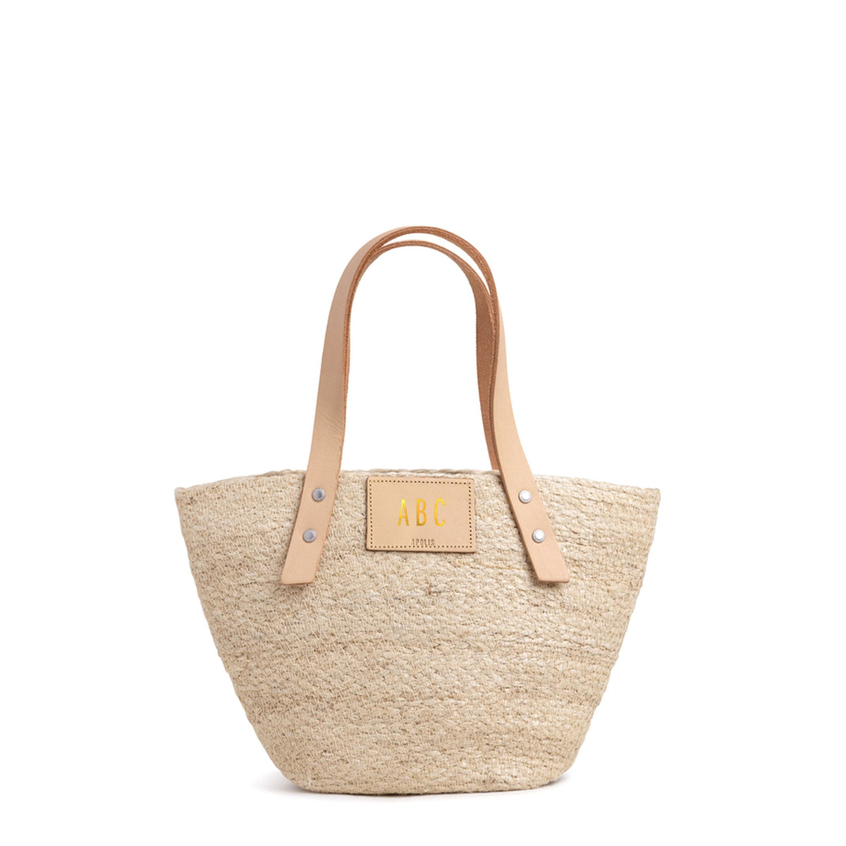 Grass Petite Bucket Bag in Natural
