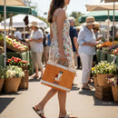 Petite Market Bag in Daisy Grey Bulldog