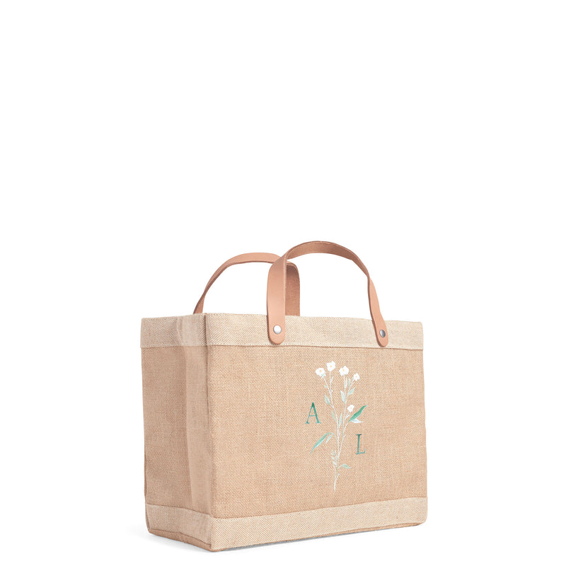 Petite Market Bag in Natural Wildflower by Amy Logsdon