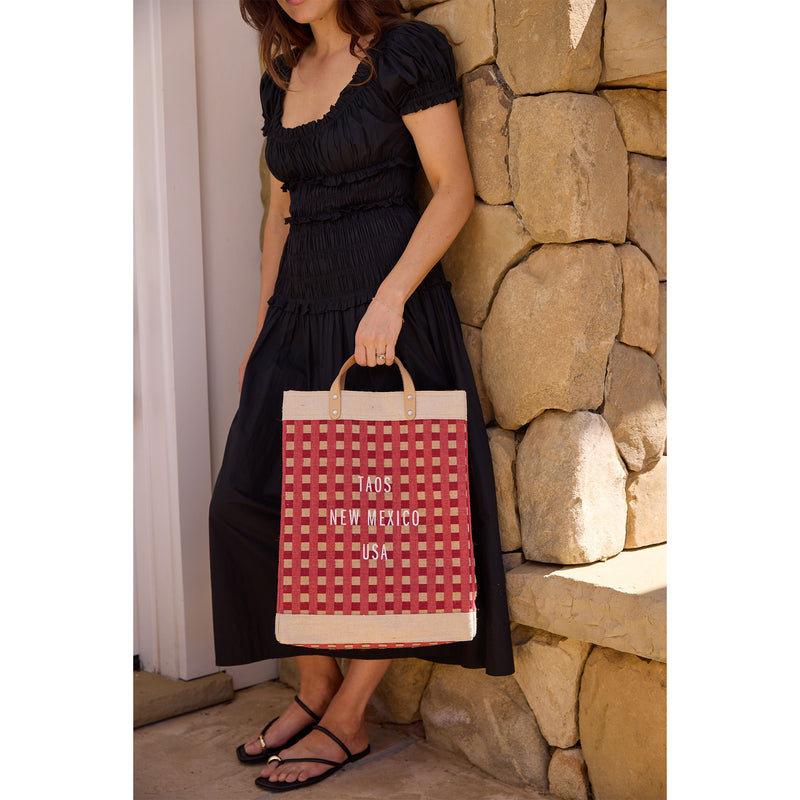 Market Bag in Red Gingham