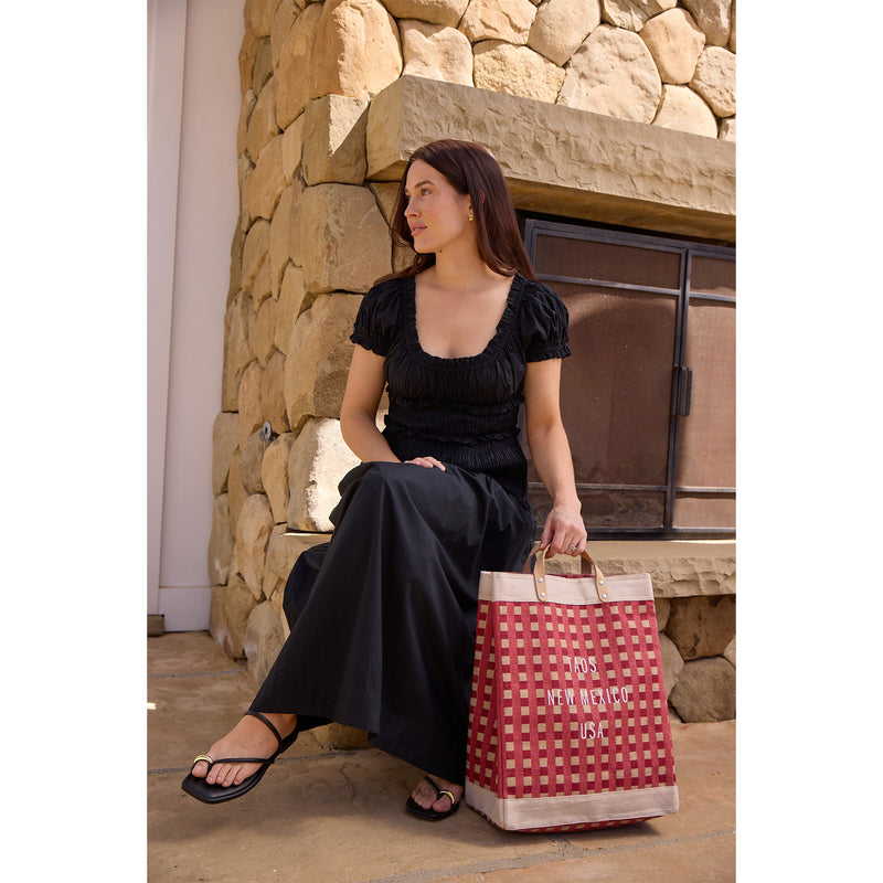 Market Bag in Red Gingham