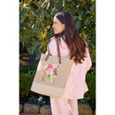 Wine Tote in Natural Bouquet by Amy Logsdon